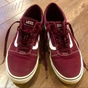 Burgundy Vans